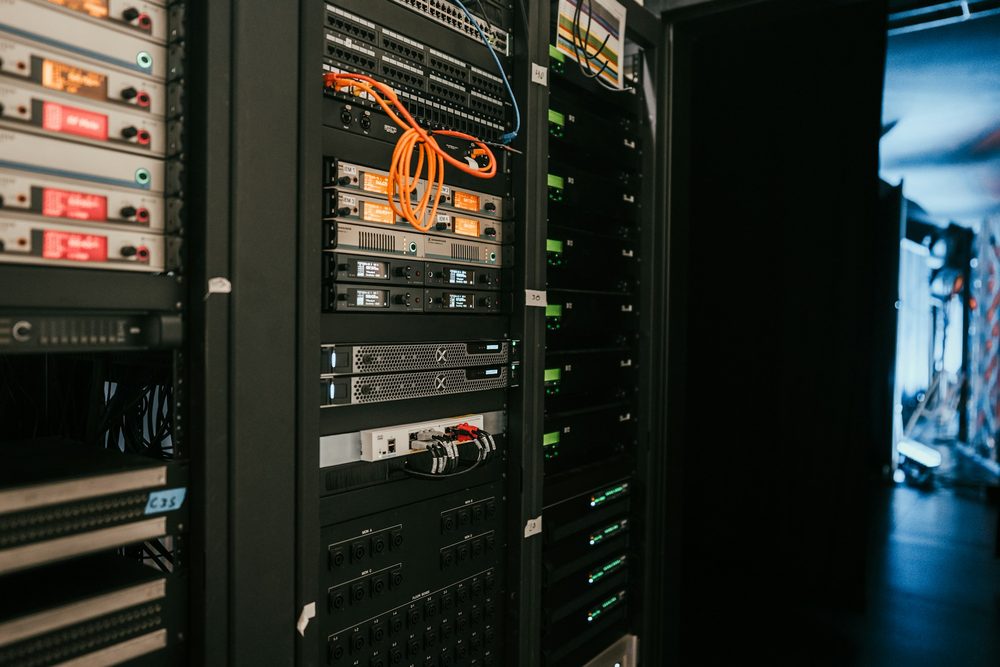 Server racks in a small data center